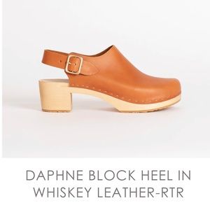 BRYR Daphne Block Heel in Whisky - Brand New